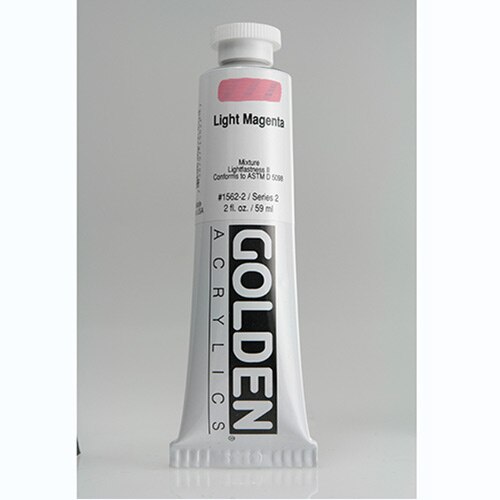 Golden, Heavy Body, Acrylic, Paint, 2oz, Light Magenta